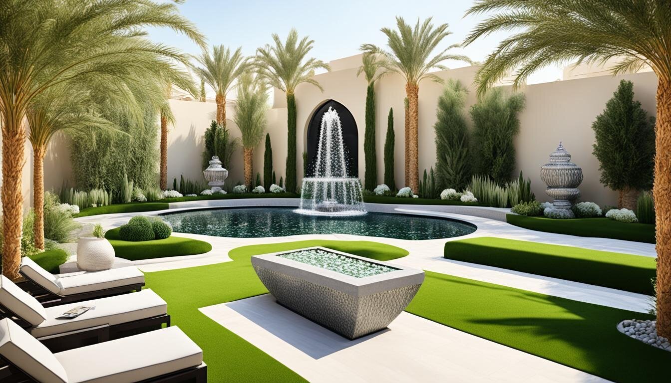 تركيب عشب الصناعي