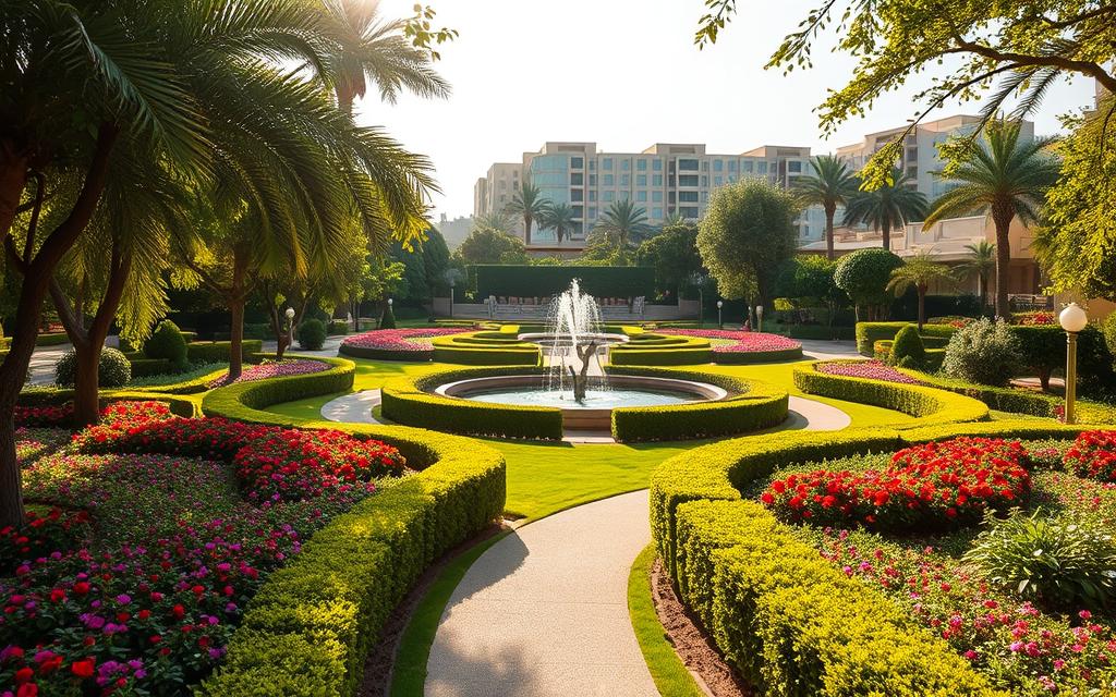 تنسيق حدائق جابرالاحمد بالكويت