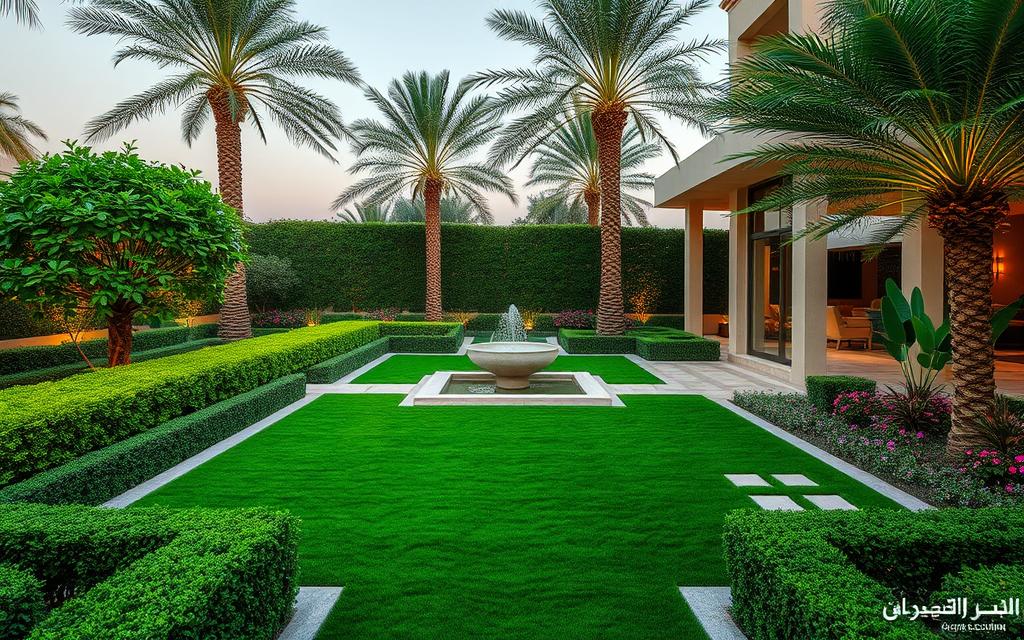 تنسيق حدائق المنقف بالكويت | تصميم حدائق منزلية وتركيب ثيل صناعي وشبكات ري
