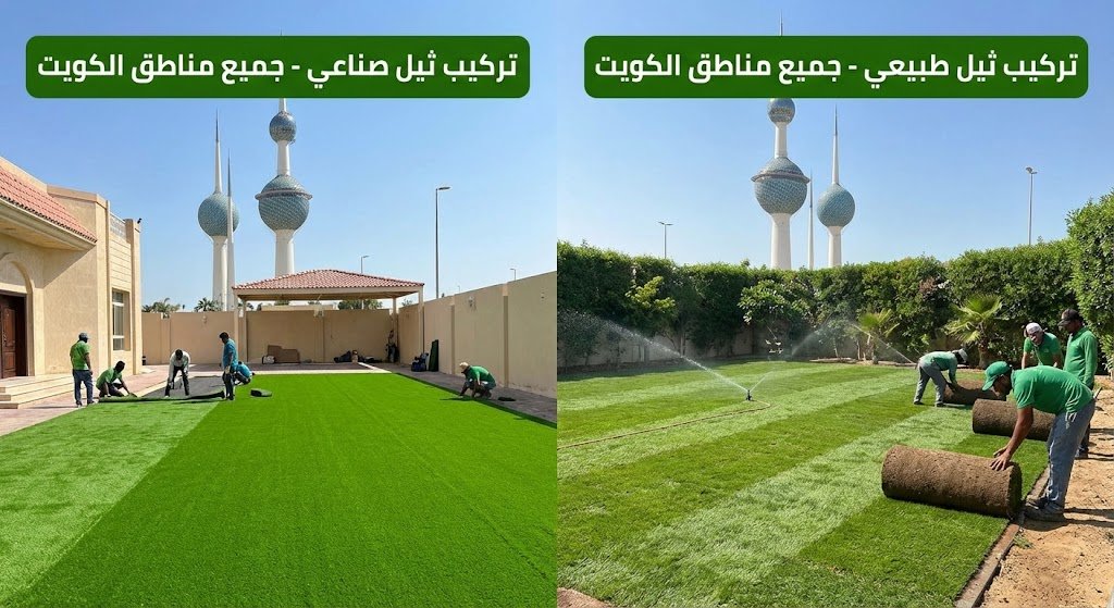 شركة أفنان لتركيب ثيل صناعي وطبيعي بجميع مناطق الكويت