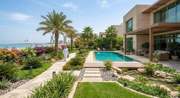 تنسيق حدائق المهبوله بالكويت - تصميم وتنفيذ وصيانة الحدائق المنزلية